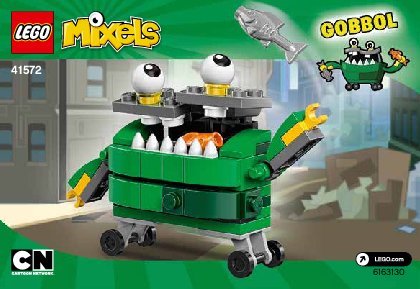 Notice / Instructions de Montage - LEGO - Mixels - 41572 - Gobbol: Page 1