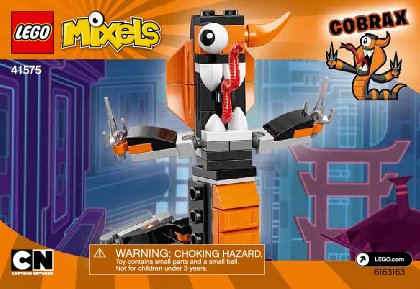 Notice / Instructions de Montage - LEGO - Mixels - 41575 - Cobrax: Page 1