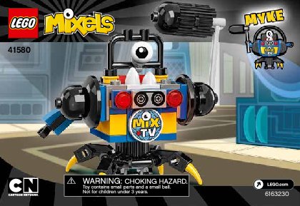 Notice / Instructions de Montage - LEGO - Mixels - 41580 - Myke: Page 1