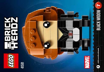 Notice / Instructions de Montage - LEGO - BrickHeadz - 41591 - Black Widow: Page 1