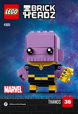 Notice / Instructions de Montage - LEGO - 41605 - Thanos: Page 1