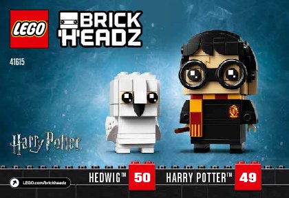 Notice / Instructions de Montage - LEGO - 41615 - Harry Potter™ & Hedwig™: Page 1