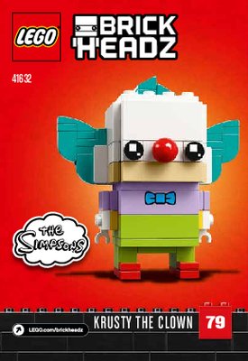 Notice / Instructions de Montage - LEGO - 41632 - Homer Simpson & Krusty the Clown: Page 1