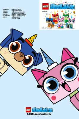 Notice / Instructions de Montage - LEGO - 41775 - Unikitty™! Collectibles Series 1: Page 1