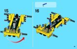 Notice / Instructions de Montage - LEGO - Technic - 42004 - Le tractopelle: Page 15