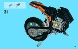 Notice / Instructions de Montage - LEGO - Technic - 42007 - La moto cross: Page 43