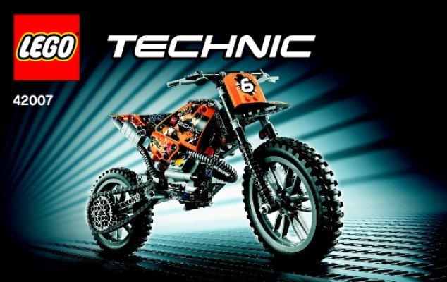 Notice / Instructions de Montage - LEGO - Technic - 42007 - La moto cross: Page 1