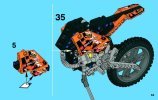 Notice / Instructions de Montage - LEGO - Technic - 42007 - La moto cross: Page 55