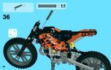 Notice / Instructions de Montage - LEGO - Technic - 42007 - La moto cross: Page 66