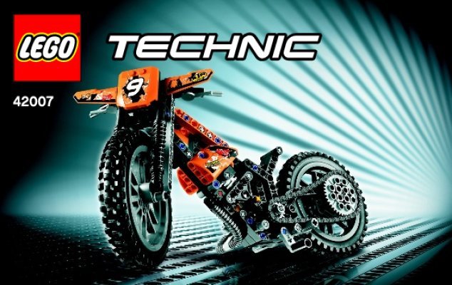 Notice / Instructions de Montage - LEGO - Technic - 42007 - La moto cross: Page 1