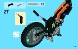 Notice / Instructions de Montage - LEGO - Technic - 42007 - La moto cross: Page 33