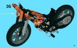 Notice / Instructions de Montage - LEGO - Technic - 42007 - La moto cross: Page 57