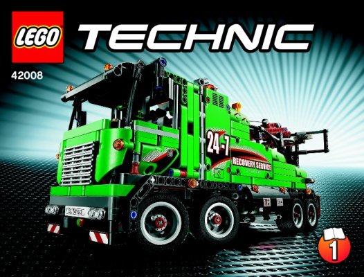 Notice / Instructions de Montage - LEGO - Technic - 42008 - Le camion de service: Page 1