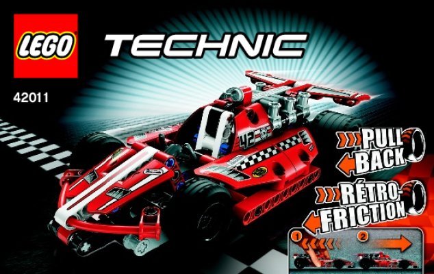 Notice / Instructions de Montage - LEGO - Technic - 42011 - La voiture de course: Page 1