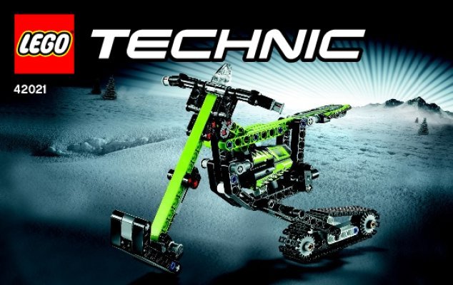 Notice / Instructions de Montage - LEGO - Technic - 42021 - La moto des neiges: Page 1