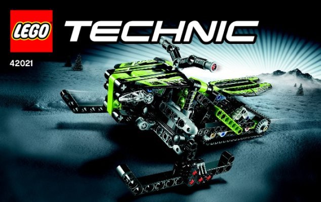 Notice / Instructions de Montage - LEGO - Technic - 42021 - La moto des neiges: Page 1