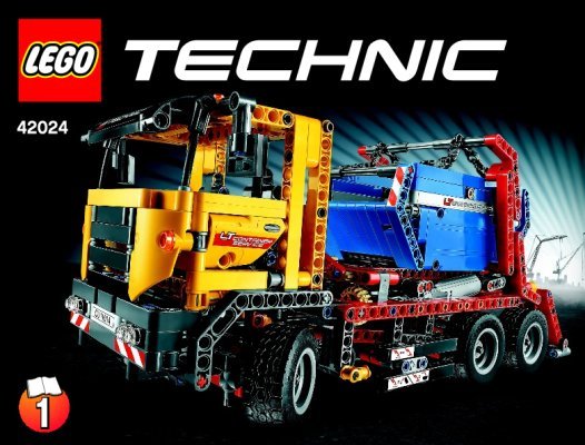 Notice / Instructions de Montage - LEGO - Technic - 42024 - Le camion conteneur: Page 1