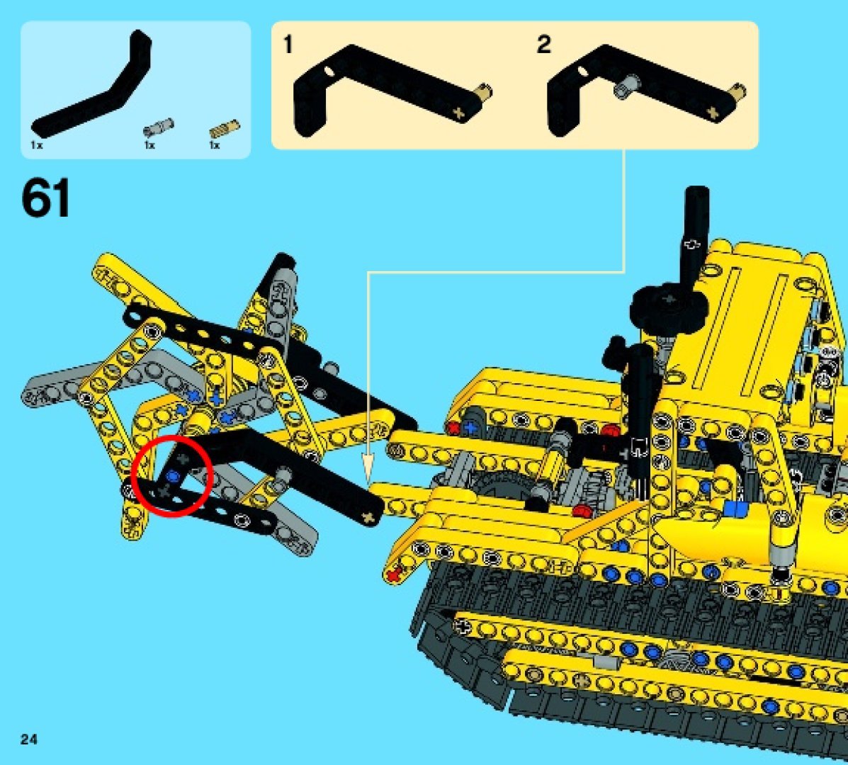 Notice / Instructions De Montage - LEGO - Technic - 42028 - Le Bulldozer