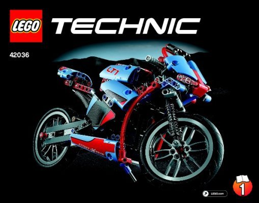 Notice / Instructions de Montage - LEGO - 42036 - La moto urbaine: Page 1