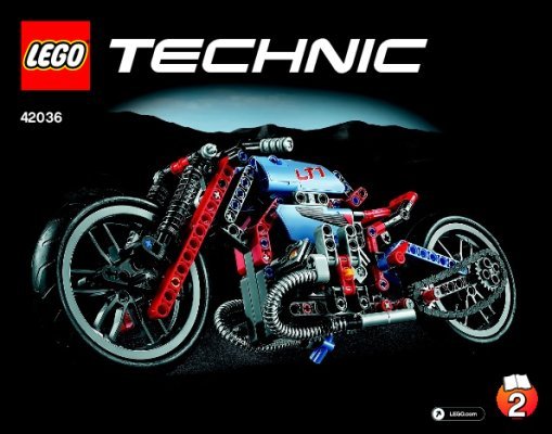 Notice / Instructions de Montage - LEGO - 42036 - La moto urbaine: Page 1