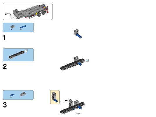 Notice / Instructions de Montage - LEGO - Technic - 42043 - Mercedes-Benz Arocs 3245: Page 1