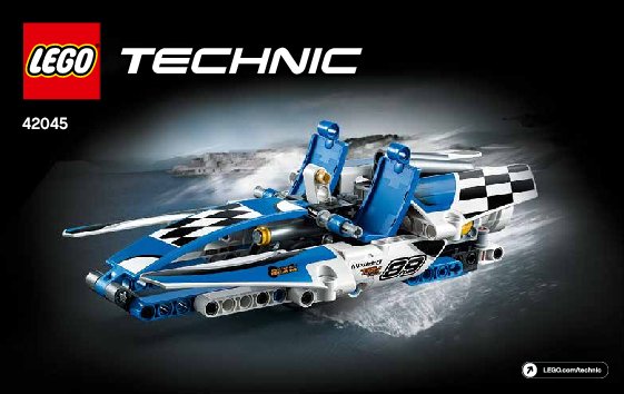 Notice / Instructions de Montage - LEGO - Technic - 42045 - L'hydravion de course: Page 1