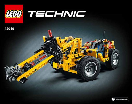 Notice / Instructions de Montage - LEGO - Technic - 42049 - La chargeuse de la mine: Page 1