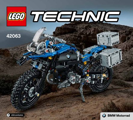 Notice / Instructions de Montage - LEGO - Technic - 42063 - BMW R 1200 GS Adventure: Page 1