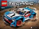 Notice / Instructions de Montage - LEGO - Technic - 42077 - La voiture de rallye: Page 1