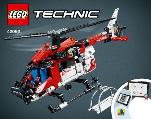 Notice / Instructions de Montage - LEGO - 42092 - Rescue Helicopter: Page 1