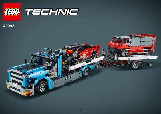 Notice / Instructions de Montage - LEGO - 42098 - Car Transporter: Page 1