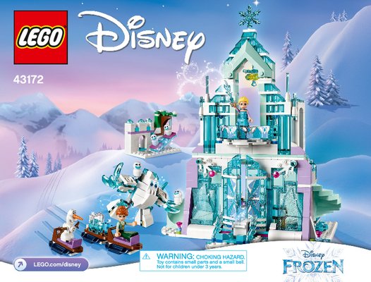 Notice / Instructions de Montage - LEGO - 43172 - Elsa's Magical Ice Palace: Page 1