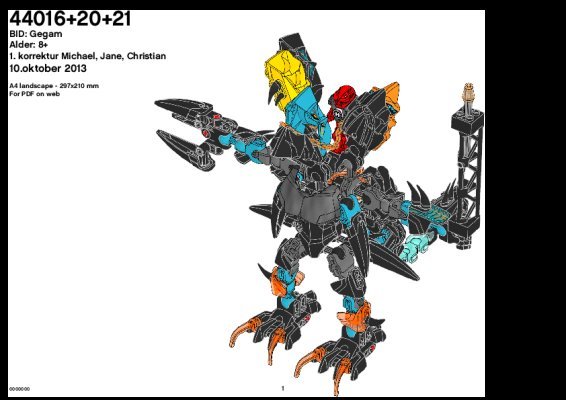 Notice / Instructions de Montage - LEGO - Hero Factory - 44021 - SPLITTER BEAST VS. FURNO & EVO: Page 1