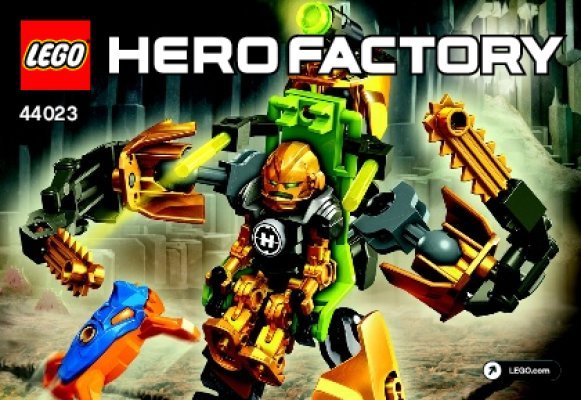 Notice / Instructions de Montage - LEGO - Hero Factory - 44023 - ROCKA et son robot de combat: Page 1