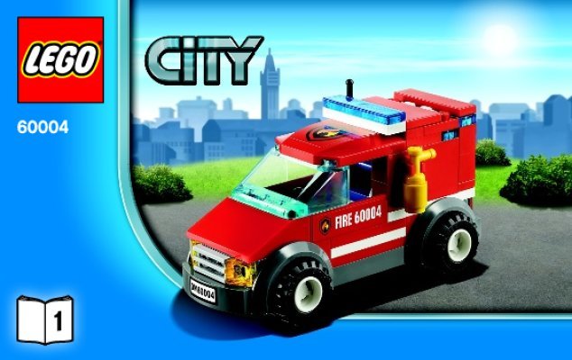 Notice / Instructions de Montage - LEGO - City - 60004 - La caserne des pompiers: Page 1