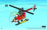 Notice / Instructions de Montage - LEGO - City - 60004 - La caserne des pompiers: Page 28