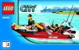 Notice / Instructions de Montage - LEGO - 60005 - Fire Boat: Page 1