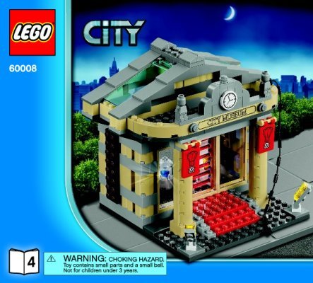 Notice / Instructions de Montage - LEGO - City - 60008 - Le cambriolage du musée: Page 1