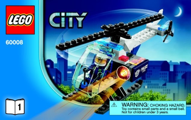 Notice / Instructions de Montage - LEGO - City - 60008 - Le cambriolage du musée: Page 1