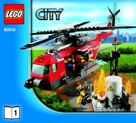 Notice / Instructions de Montage - LEGO - 60010 - Fire Helicopter: Page 1