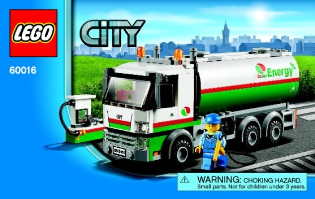 Notice / Instructions de Montage - LEGO - 60016 - Tanker Truck: Page 1