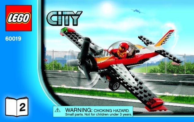 Notice / Instructions de Montage - LEGO - City - 60019 - L'avion de voltige: Page 1