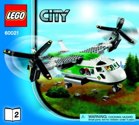 Notice / Instructions de Montage - LEGO - 60021 - Cargo Heliplane: Page 1