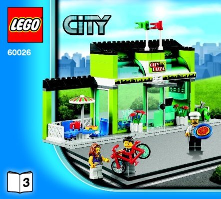 Notice / Instructions de Montage - LEGO - City - 60026 - Le carrefour de la ville: Page 1