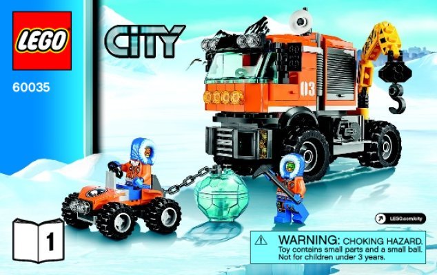 Notice / Instructions de Montage - LEGO - City - 60035 - La base arctique mobile: Page 1