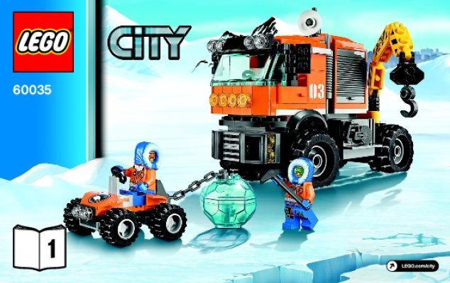 Notice / Instructions de Montage - LEGO - City - 60035 - La base arctique mobile: Page 1