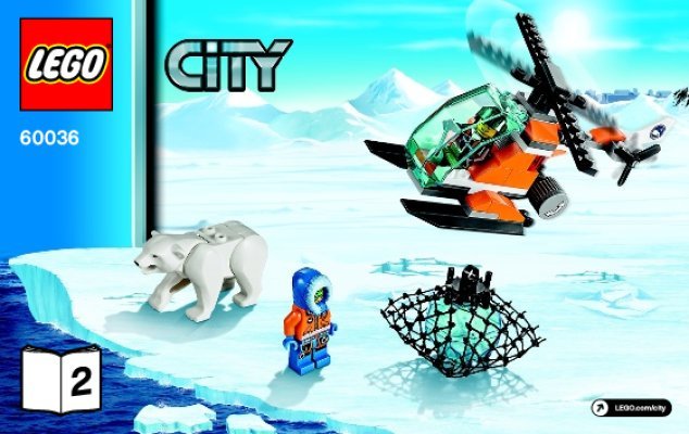 Notice / Instructions de Montage - LEGO - City - 60036 - Le camp de base arctique: Page 1