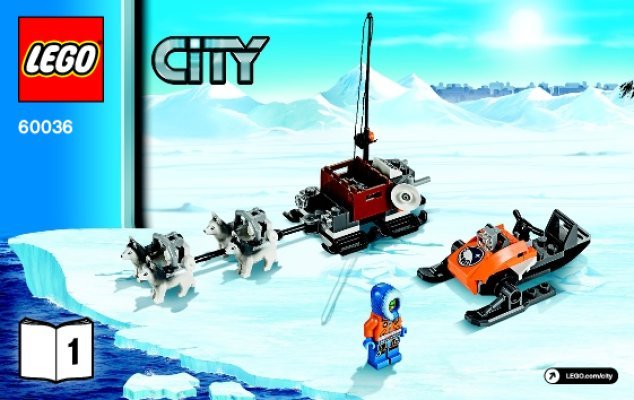 Notice / Instructions de Montage - LEGO - City - 60036 - Le camp de base arctique: Page 1