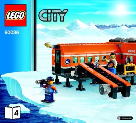 Notice / Instructions de Montage - LEGO - City - 60036 - Le camp de base arctique: Page 1