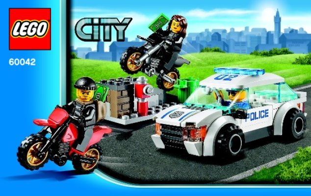 Notice / Instructions de Montage - LEGO - City - 60042 - La chasse aux bandits: Page 1